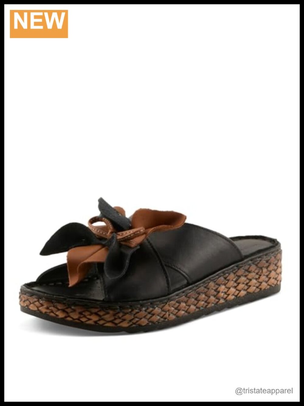 Spring Step Hilary Slip-On Sandal Women's Platform Slide Footbed Padded Leather